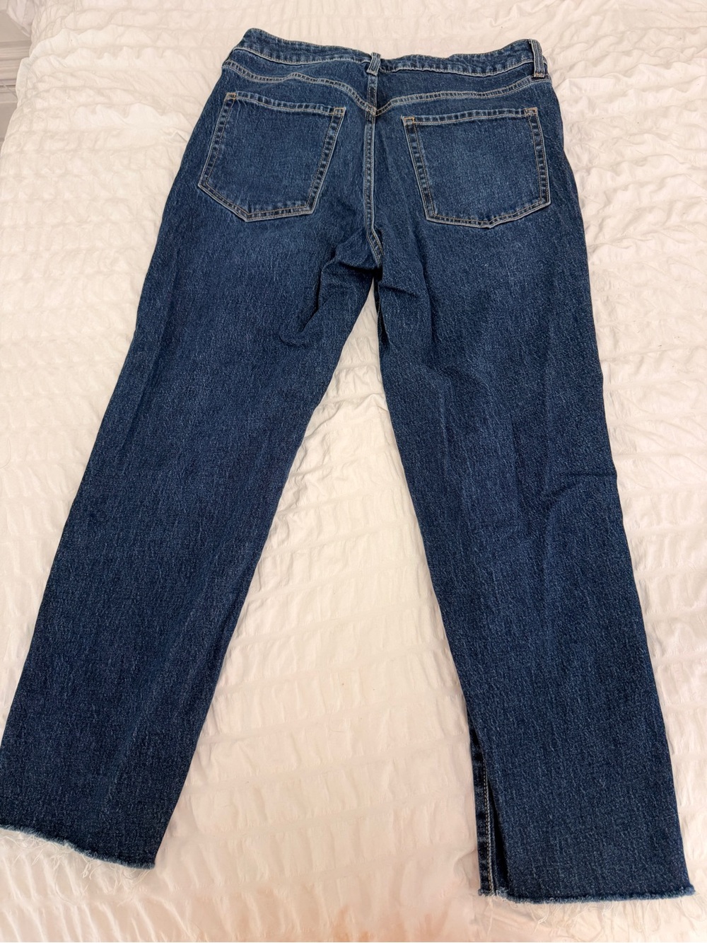 Old Navy Women's Dark Blue Straight-Leg Jeans
